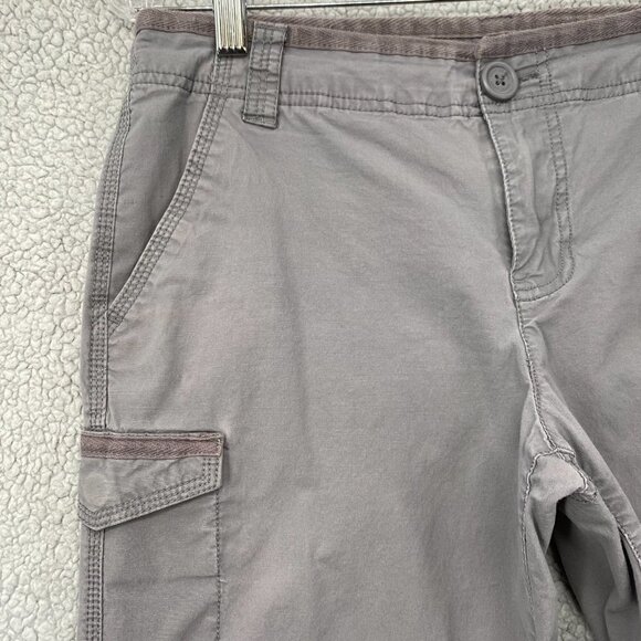 DKNY Jeans Shorts Womens Size 6 Gray Flat Front Pockets Lightweight Casual - Picture 7 of 8